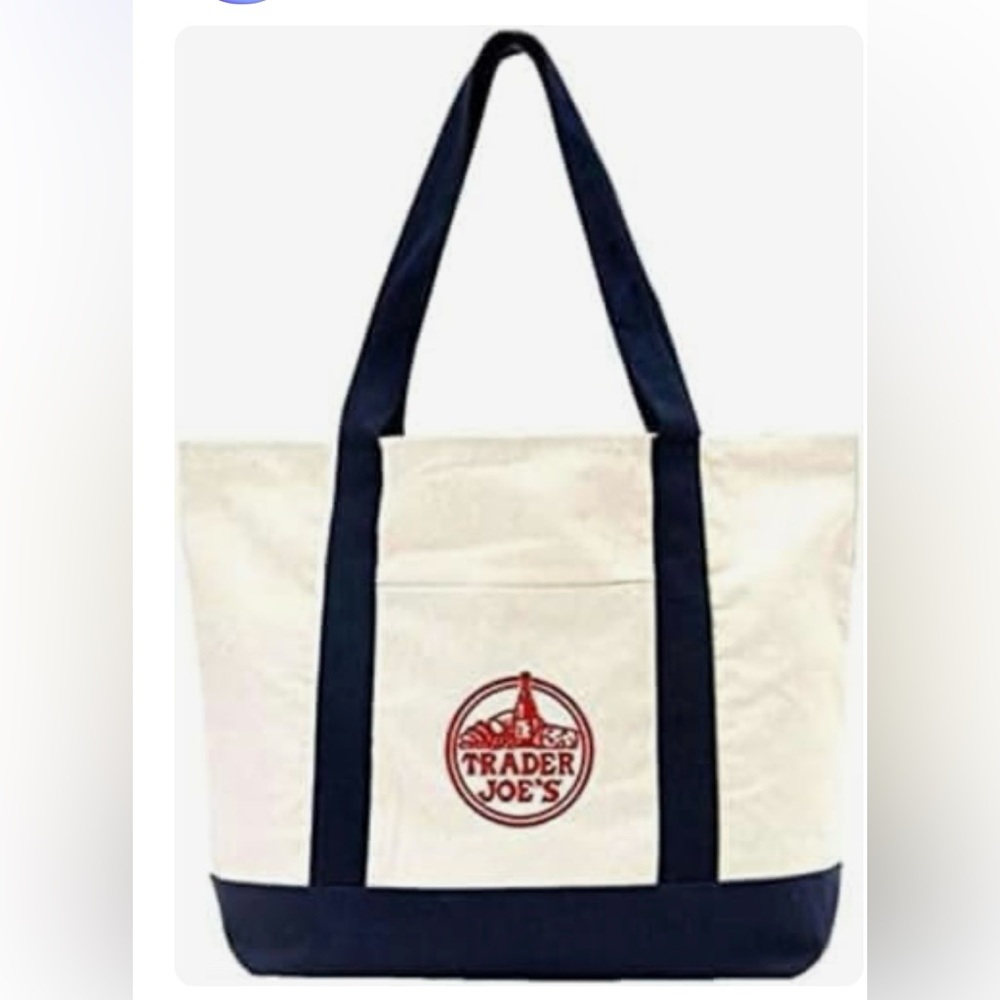 Trader Joe's Canvas Tote Bag Large